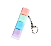 DOOCECIY Keyboard Fidget Toy Keyring, Fidget Clicker Keychain for Decompression Passing Time