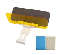 DOOCECIY Universal Car Sun Visor with Polarized Glare Protection, Day and Night Anti Glare Car Visor Extender with Mirror Wipe
