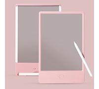 DOODLE 8.5 Inch Semi-Transparent LCD Writing & Drawing Tablet, Pink - High Contrast Erasable Digital Sketch Pad & Tracing Board for Kids