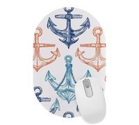 Doodle Anchor Desktop Mouse Pad, Lightweight Non-Slip Computer Mouse Pad 11" x 7.1" for Home School and Office