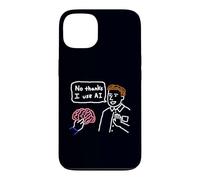 Doodle Artificial Intelligence Humor No Thanks I Use AI Case for iPhone 13