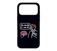 Doodle Artificial Intelligence Humor No Thanks I Use AI Case for iPhone 17 Pro Max