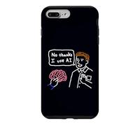 Doodle Artificial Intelligence Humor No Thanks I Use AI Case for iPhone 7 Plus/8 Plus