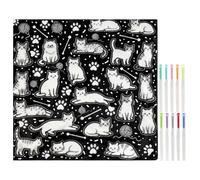 Doodle Blanket | 57x47inch Cute with Markers,Cartoon Blanket Throws for Couch | for Home Decor Living Room Sofa Couch Bed Chair