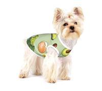 Doodle Broccoli Cheese Avocado,Cotton Sleeveless Pet T-Shirt Soft Stretchy Puppy Breathable Vest,S