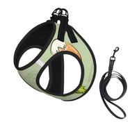 Doodle Broccoli Cheese Avocado,Pet Harness,Adjustable Reflective Dog Harness,Pet Leash Vest,L
