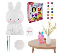 Doodle Bunny Set - Painting Lamp Kit, Plush Bunny Toy | Soft Cuddly Companion for Baby, Adorable Rabbit Gifts, Wonderful Pasture Baskets Present, Scu Decor