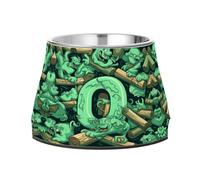 Doodle Cartoon Chimpanzees Pet Bowl Non Slip Anti Skid Dog Bowls Stainless Steel Stackable Food Puppy Bowl Dishes