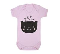 Doodle Cat Three (Scribble Sketch Style) Baby Grow Vest, 6-12 Months, Pastel Pink