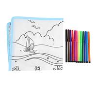Doodle Cloth Mat - Washable Reusable Drawing Pad with Clear Lines for Baby Imitation and Creative Play Durable Non - Material for Early Learning