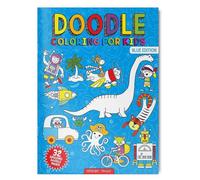 Doodle Coloring For Kids - Blue Edition