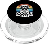 Doodle Dad Dog Lover Retro Sunset Labradoodle PopSockets PopGrip for MagSafe