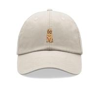 Doodle Dog Golden Baseball Cap Vintage Washed Unisex Dad Hat Adjustable Labradoodle Goldendoodle Stone