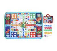 Doodle Drawing Mat Double Sided Flying Chess Water Writing Painting Mat Interactive Toy for Kids 2 in 1 Game Board Oxford Cloth 100x70.5cm with Storage Bag Chess Pieces Dice