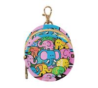 Doodle Elephants Infants Baby Pacifier Storage Case Portable Coin Purse Wallet Bag, Everything Storage pouching