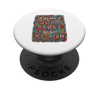 Doodle If You Want A Soft Serve Go Get Ice Cream Volleyball PopSockets Adhesive PopGrip