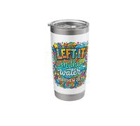 Doodle Left It in The Water Matthew 28:19 Stainless Steel Insulated Tumbler