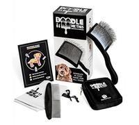 Doodle Me This Dog Slicker Brush, For Poodles, Doodles, A Large Dog Brush, A Small Dog Brush, Long Pin Wood Brush Perfect for Dematting & Detangling, Effortless Grooming At Home for Your Furry Friend.