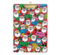 Doodle Santa auto clipboard Hard Board for Teacher Portfolio clipboard Tablas para escribir Size 9 x 12