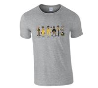 Doodle Series Meet The Walter Whites Tee Mens Crew Neck Short Sleeve T-Shirt Top (UK, Alpha, S, Regular, Regular, Sports Grey)