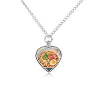 Doodle Style Noodles Pet Urn Necklace for Dog Cat Ashes Heart Cremation Keepsake Pendant Memorial Jewelry Gifts for Women Men