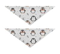 Doodle Style Penguin White seasonal dog bandanas Unique Shape Adjustable Fit Unisex Puppy Cat Pet Scarf Cute Pet Accessories for Dogs Cats S