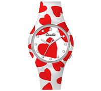 Doodle Watch DO35023 Women's Watch Graphics Mood Heart with Silicone Strap 35 mm, Strap
