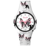Doodle Watch Women's Watch Graphics Mood Bulldog with Silicone Strap 35 mm DO35024
