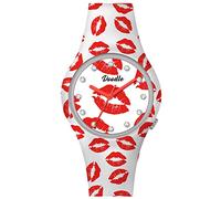 Doodle Watch Women's Watch Graphics Mood Kiss with Silicone Strap 35 mm DO35019