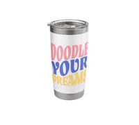 Doodle Your Dreams Artsy Stainless Steel Insulated Tumbler