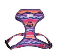 Doodlebone - Adjustable Airmesh Harness - Over Head Dog Harness with Adjustable Neck and Chest, Dual D Rings, Breathable Mesh and Reflective Trim for Everyday Walkies - Size 1-2 - Dunes