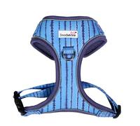 Doodlebone - Adjustable Airmesh Harness - Over Head Dog Harness with Adjustable Neck and Chest, Dual D Rings, Breathable Mesh and Reflective Trim for Everyday Walkies - Size 6-9 - Aurora