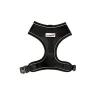 Doodlebone - Airmesh Dog Harness - Breathable Over Head Harness with Adjustable Chest Strap, Reflective Piping & Machine Washable Design - Size 4-5, 65-95cm - Coal