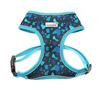 Doodlebone - Airmesh Dog Harness - Breathable Over Head Harness with Adjustable Chest Strap, Reflective Piping & Machine Washable Design - Size 3, 45-62cm - Electric Party