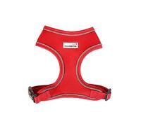 Doodlebone - Airmesh Dog Harness - Breathable Over Head Harness with Adjustable Chest Strap, Reflective Piping & Machine Washable Design - Size 4-5, 65-95cm - Ruby