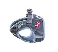Doodlebone Dinky Dog Snappy Harness (Blue Cord, 1-2)