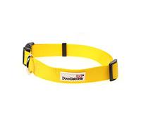 Doodlebone - Dog Collar - Adjustable Strong Collar with Secure D Ring, Strength Tested Components & Machine Washable Design for Everyday Walkies - Size 1-2, 22-30cm - Sunshine