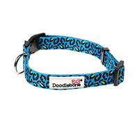 Doodlebone Originals Pattern Dog Collar (Night Leopard, 3 - 6)