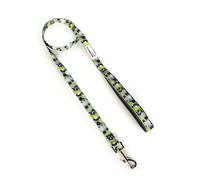 Doodlebone - Padded Dog Lead - Comfortable Dog Leash with Soft Neoprene Padded Handle, Strong Clip, 120cm Length, Machine Washable for Everyday Walks & Training - 15mm - Neon Paint Splat