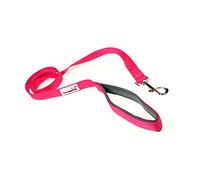 Doodlebone - Padded Dog Lead - Comfortable Dog Leash with Soft Neoprene Padded Handle, Strong Clip, 120cm Length, Machine Washable for Everyday Walks & Training - 15mm - Fuchsia