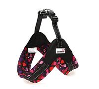 Doodlebone Pattern Boomerang Dog Harness, Bubblegum Party, 8-10