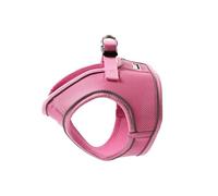 Doodlebone - Snappy Harness Dog Harness - Easy Step In Vest Style Harness, No Over Head Fit, Reflective & Machine Washable for Puppies and Small Dogs - Size 2, 41-46cm - Blush