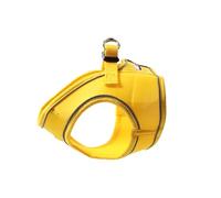 Doodlebone - Snappy Harness Dog Harness - Easy Step In Vest Style Harness, No Over Head Fit, Reflective & Machine Washable for Medium to Large Breeds - Size 4, 51-57cm - Sunshine