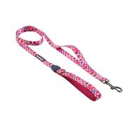 Doodlebone - With Me Dog Lead- padded handle, control handle for extra control, reflective, machine washable dog lead, strength tested componentry (Checkmate, 15mm)