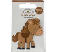 DOODLEBUG DESIGN INC. Doodle-POPS 3D STCKR Giddy UP, Multicolor, One Size