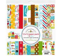 DOODLEBUG DESIGN INC. I Heart Travel Paper 12X12 Pack, 12" x 12"