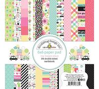 Doodlebug Double-Sided Paper Pad 6"X6" 24/Pkg-My Happy Place, 12 Designs