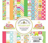 Doodlebug Double-Sided Paper Pad 6"X6" 24/Pkg-Over The Rainbow