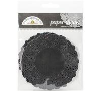 Doodlebug Paper Doilies 4.5-inch 75/Pkg-Beetle Black