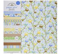 Doodlebug Paper Plus Value Pack x 12-inch 1-Baby Boy, Other, Multicoloured, 1.27x30.73x33.65 cm